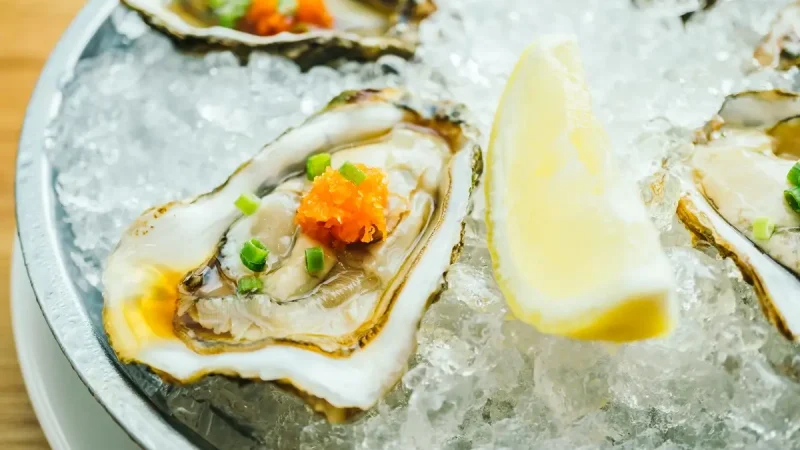 Plateau d'huîtres fraîches