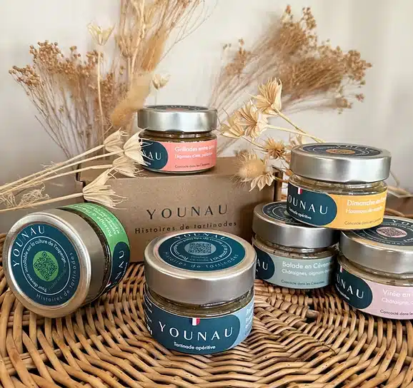 Tartinables de la marque Younau
