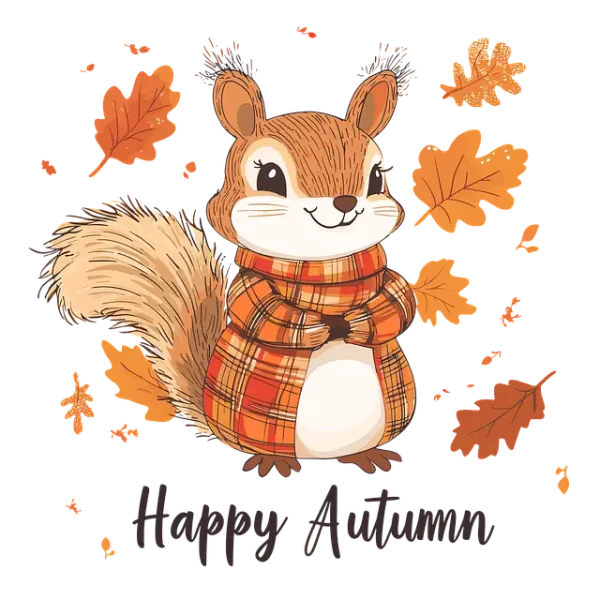 Écureuil en automne